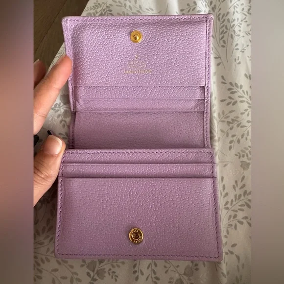 Gucci purple floral canvas wallet - Picture 3 of 15